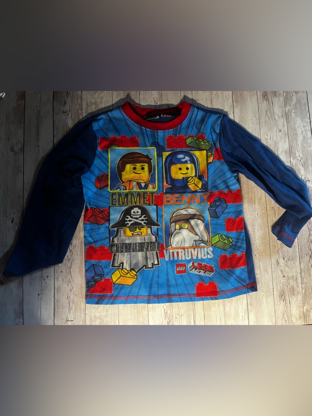 Vintage LEGO Ninjago Blue Kids Long-Sleeve Top